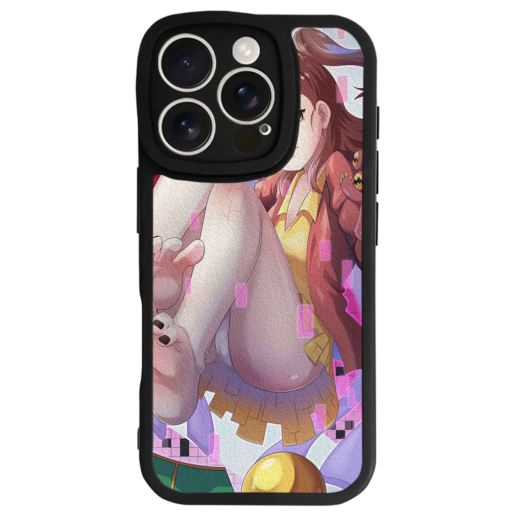 （画像用） Digimon デジタルモンスター/デジモン 【iPhone 16シリーズ対応】シリコンスマホケース（レザー調） 材質：シリコン